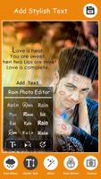 Rain Effect Photo Frame Editor captura de pantalla 1