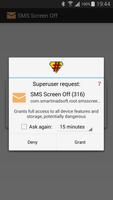 SMS Screen Off capture d'écran 1