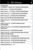 Undang-Undang Perkawinan تصوير الشاشة 1