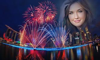 Firework Photo Frame постер