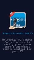 Remote Control Tv All in one: Universal Tv Remote الملصق