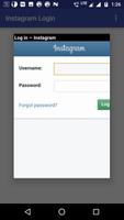 Instagram Login capture d'écran 1