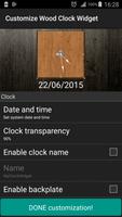 Wood Clock Widget capture d'écran 3