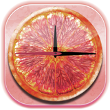 Orange Clock Widget ícone