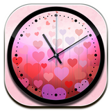 Icona Theme Hearts Clock