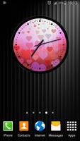 Theme Hearts Clock capture d'écran 1