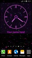 Neon Clock Widget capture d'écran 1