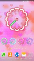 Neon Flowers Clock screenshot 1