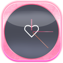 Pink Love Clock Widget APK