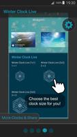 Winter Clock Live captura de pantalla 2