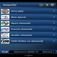 smart TV الملصق