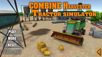 Combine Harvester Tractor Sim Affiche