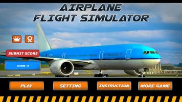 Airplane Flight Simulator Affiche