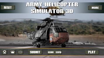 Army Helicopter Simulator 3D Affiche