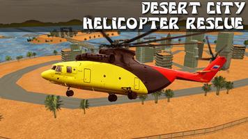 Desert City Helicopter Rescue Affiche