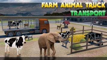 Farm Animal Truck Transport Affiche