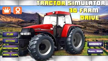Tractor Harvester Simulator Plakat