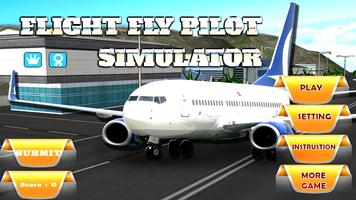 Flight Fly Pilot Simulator plakat