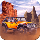 Offroad Jeep Hill Driver Zeichen