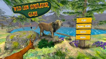 Wild Lion Simulator Game Affiche