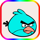 Many Angry birds The Coloring-icoon