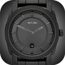 Black Clock Widget APK