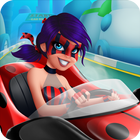 Lady Bug 3D Go Kart: Buggy Racing أيقونة