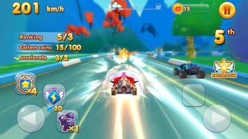 Lady Bug 3D Go Kart: Buggy Racing تصوير الشاشة 1