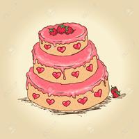 lovely sweet cute cake imagem de tela 1