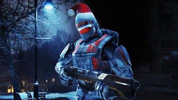 Christmas Eve Robot Attack poster
