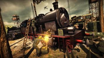Deadly Train Assault: World War Shooting Game poster