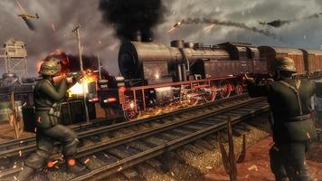 Deadly Train Assault: World War Shooting Game screenshot 1