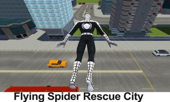 Flying Spider Hero 3D: New Neighbor Survival Game syot layar 2