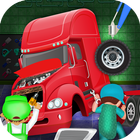 آیکون‌ Trailer Truck Builder Factory: Mechanic Garage Sim