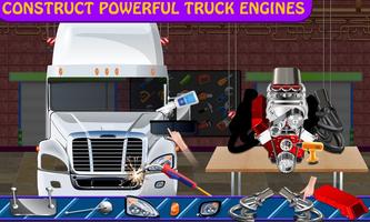 برنامه‌نما Trailer Truck Builder Factory: Mechanic Garage Sim عکس از صفحه