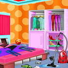 Messy nhà closet làm sạch: phòng dọn dẹp sim trò biểu tượng