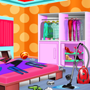 厄介な家のクローゼットの清掃：部屋のクリーンアップのシムゲーム APK