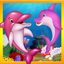 Cute Baby Dolphin Caring APK