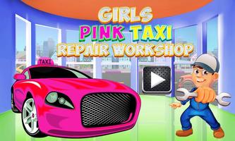 Mädchen rosa Taxi Auto Reparaturwerkstatt: Salon Screenshot 3