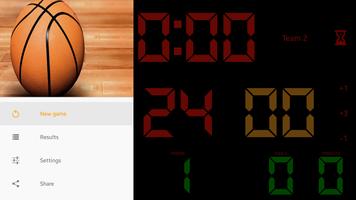 Basketball Scoreboard captura de pantalla 1