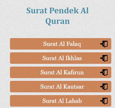Surat Pendek Al Quran Pour Android Téléchargez Lapk