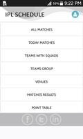 IPL Schedule 2016 Affiche