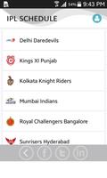 برنامه‌نما IPL Schedule 2016 عکس از صفحه