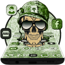 Smoking Warrior Helmet Skull Theme APK
