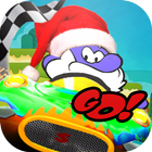 santa smurf kart ikona