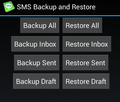 SMS Backup and Restore ảnh chụp màn hình 1