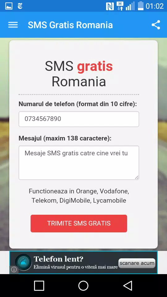 Romania Free Text Message APK for Android Download