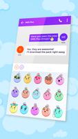 Colorful Emoji Pack for SMS Plus capture d'écran 1