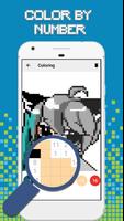 Anime Pixel Art - Coloring by Number capture d'écran 2