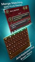 SMS Simple Dark Red Theme imagem de tela 1